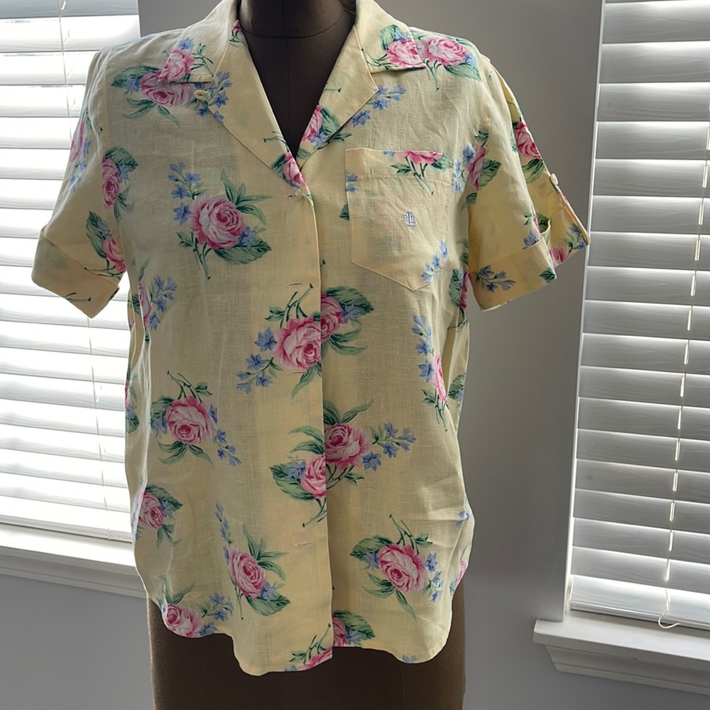 Ralph Lauren petite Linen set .